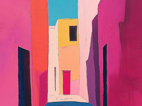  高清现代抽象油画 