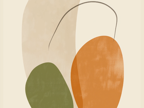 高清现代抽象油画