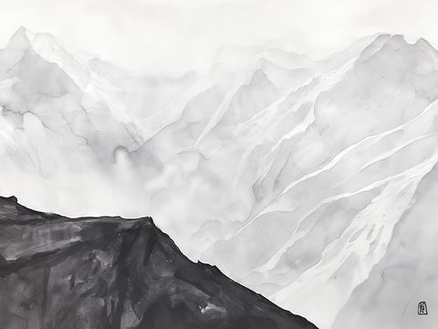  高清中古风挂画 