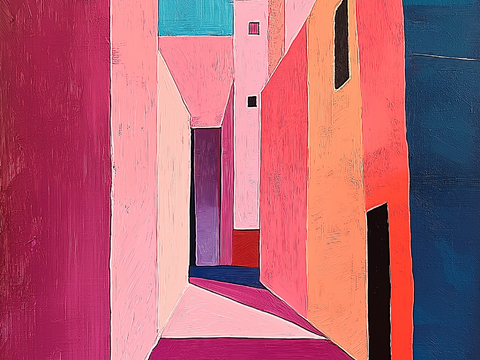  高清现代抽象油画 