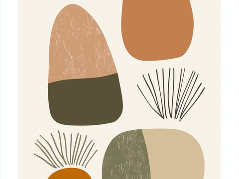  高清现代简约画 