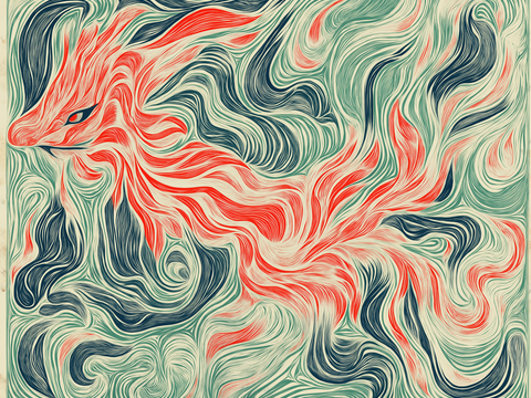  高清现代抽象画 