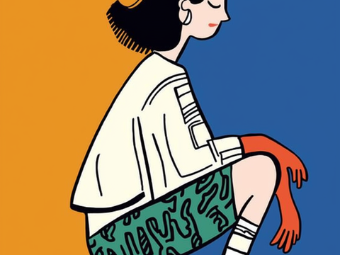 高清现代人物抽象油画