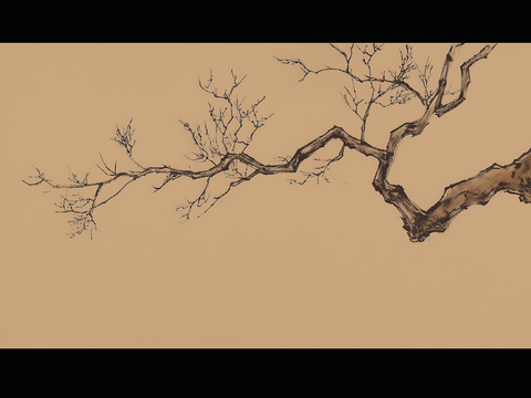  高清中式横幅画 