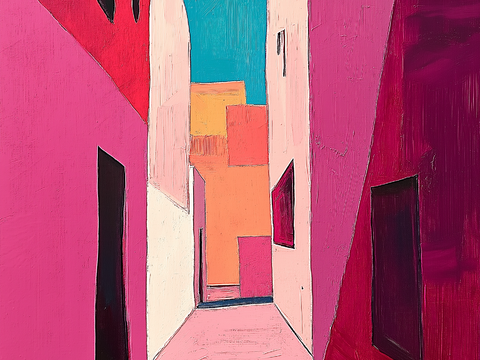  高清现代抽象油画 