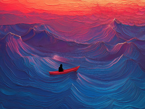  高清现代抽象油画 