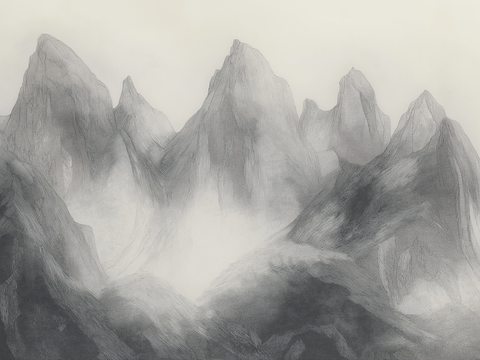  高清中古风挂画 