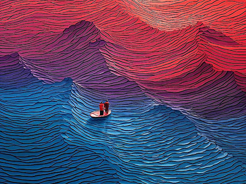 高清现代抽象油画