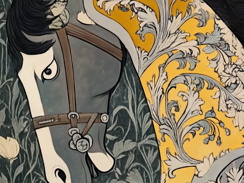 高清中古马儿挂画