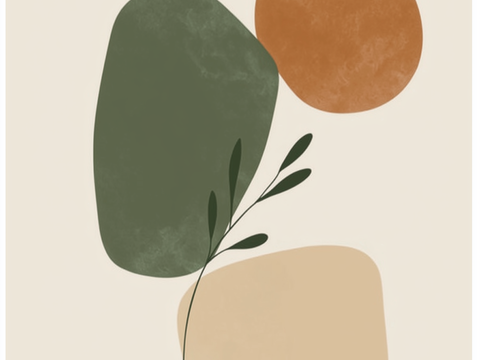  高清现代抽象油画 