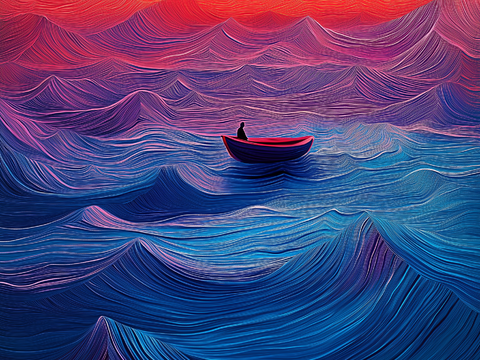  高清现代抽象油画 