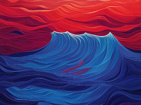  高清现代抽象油画 