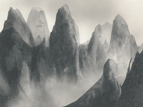  高清中古风挂画 