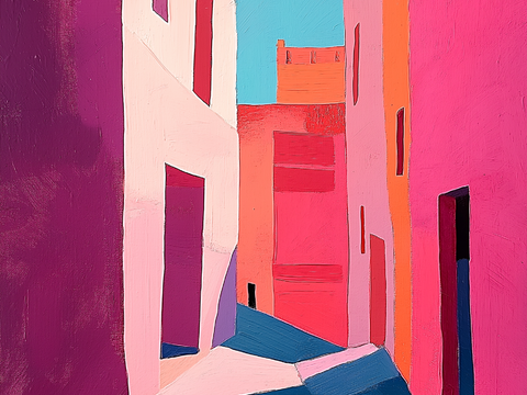  高清现代抽象油画 