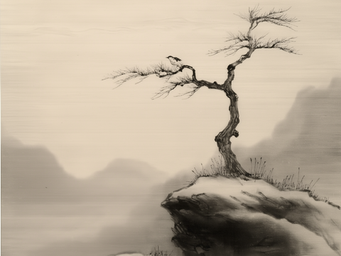  高清中古风挂画 