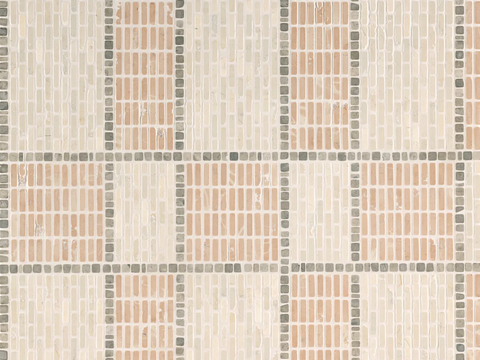  复古轻奢马赛克 莱姆石 