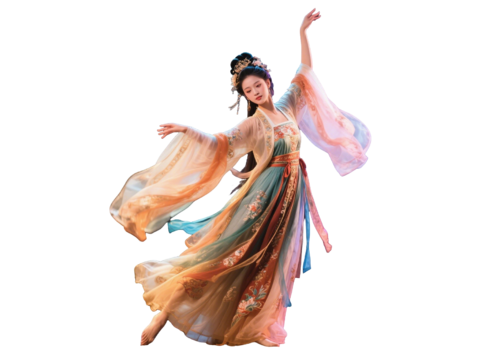  PS免抠舞蹈美女 古装美女 古典美人 古风美女 盛装舞蹈 