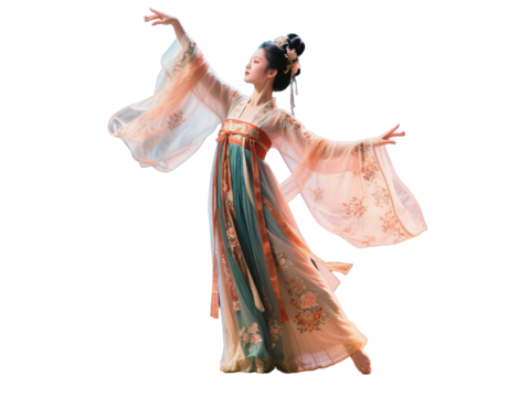  PS免抠舞蹈美女 古装美女 古典美人 古风美女 盛装舞蹈 