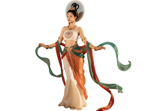  PS免抠敦煌舞蹈 敦煌美女 古典美人 古风美女 跳舞 