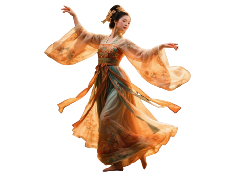  PS免抠舞蹈美女 古装美女 古典美人 古风美女 盛装舞蹈 