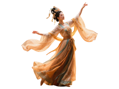  PS免抠舞蹈美女 古装美女 古典美人 古风美女 盛装舞蹈 