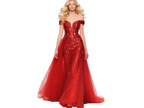  PS免抠现代人物 T台走秀 时尚模特 晚礼服模特 现代美女 