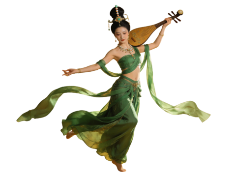  PS免抠敦煌美女 敦煌舞蹈 古装美女 古典美人 跳舞 