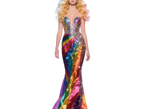  PS免抠现代人物 T台走秀 时尚模特 晚礼服模特 现代美女 