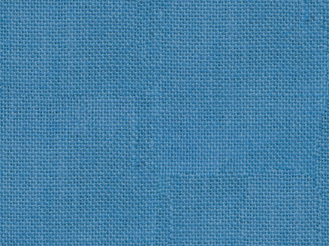 蓝色麻布布料