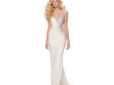  PS免抠现代人物 T台走秀 时尚模特 晚礼服模特 现代美女 