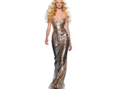  PS免抠现代人物 T台走秀 时尚模特 晚礼服模特 现代美女 