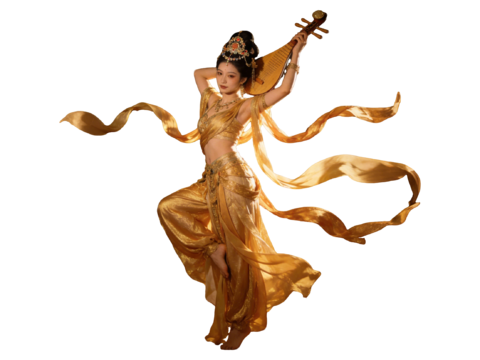  PS免抠敦煌美女 敦煌舞蹈 古装美女 古典美人 跳舞 