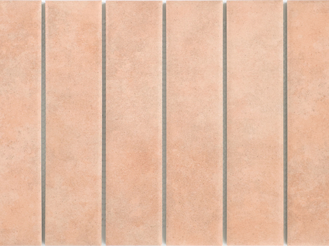 浅粉橘长条手工砖 复古哑光水泥砖 南洋风背景墙瓷砖 高清无缝