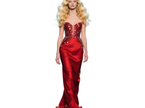  PS免抠现代人物 T台走秀 时尚模特 晚礼服模特 现代美女 