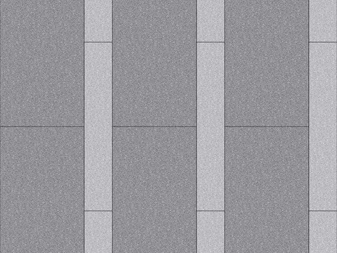  灰白大小工字铺广场砖 