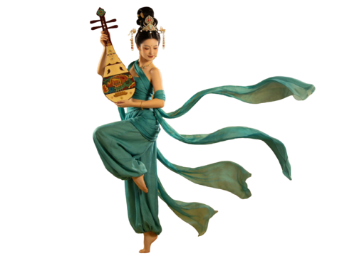  PS免抠敦煌美女 敦煌舞蹈 古装美女 古典美人 跳舞 