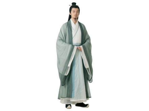  PS免抠古装人物 古代读书人 古装男子 书生 文人骚客 诗人 