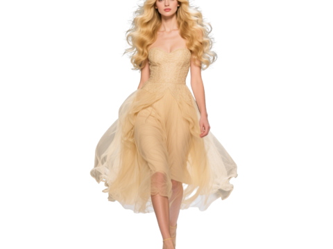  PS免抠现代人物 T台走秀 时尚模特 晚礼服模特 现代美女 