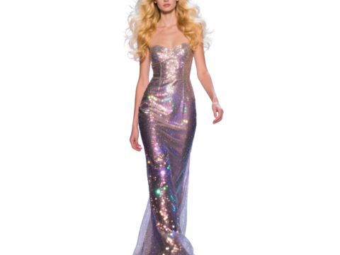  PS免抠现代人物 T台走秀 时尚模特 晚礼服模特 现代美女 