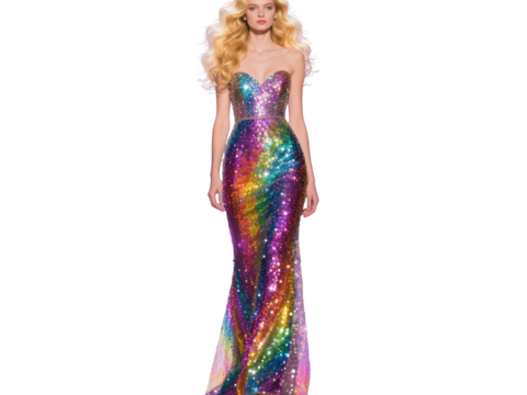  PS免抠现代人物 T台走秀 时尚模特 晚礼服模特 现代美女 