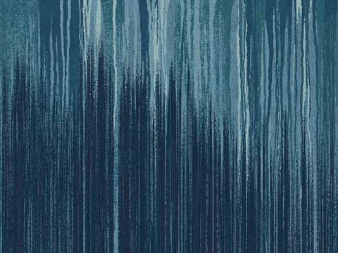 蓝色现代简约渐变地毯