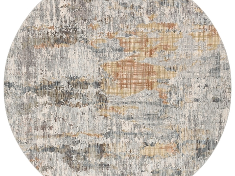现代圆形肌理地毯