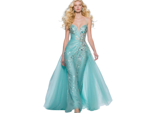  PS免抠现代人物 T台走秀 时尚模特 晚礼服模特 现代美女 