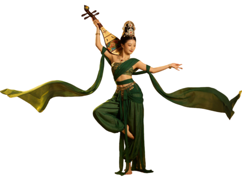  PS免抠敦煌美女 敦煌舞蹈 古装美女 古典美人 跳舞 