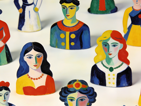  现代艺术挂画色彩画多巴胺彩绘 