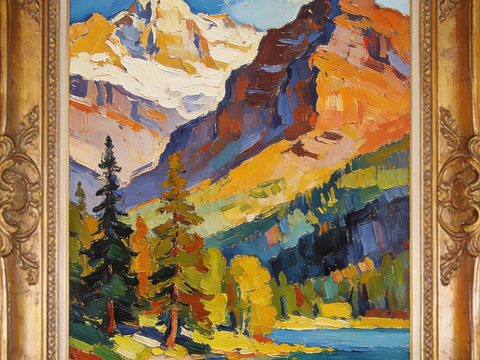  欧式法式油画装饰画 