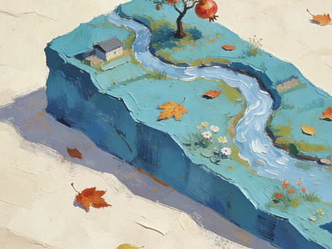  现代艺术挂画色彩画多巴胺彩绘 