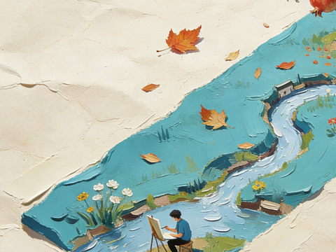  现代艺术挂画色彩画多巴胺彩绘 