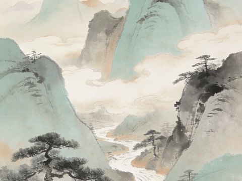 新中式山水画
