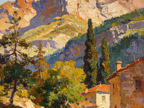  欧式法式油画装饰画 